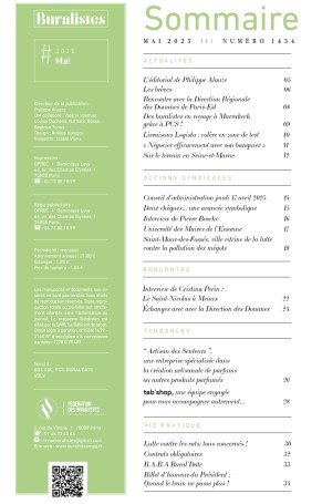 Sommaire Buralistes Mag N°1434 - Mai 2025